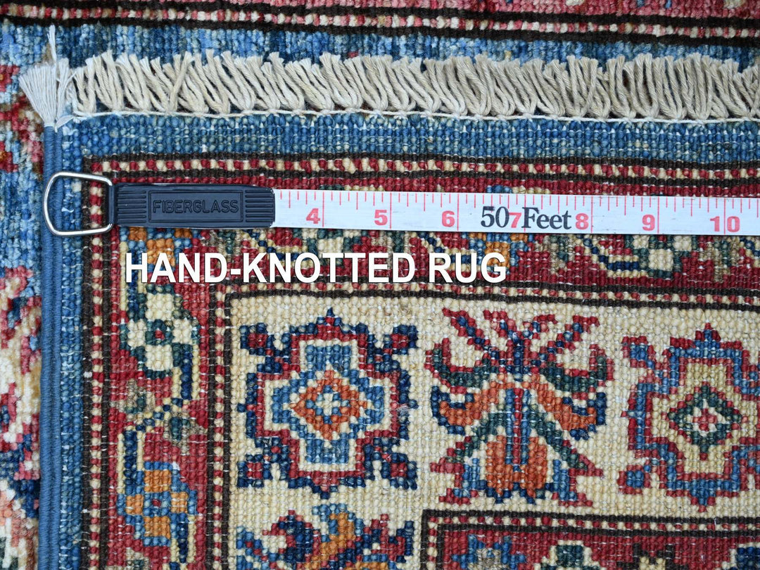 2'8" x 4'1" New Hand Knotted Blue Wool Rectangle Oriental Rug - MOA10221464