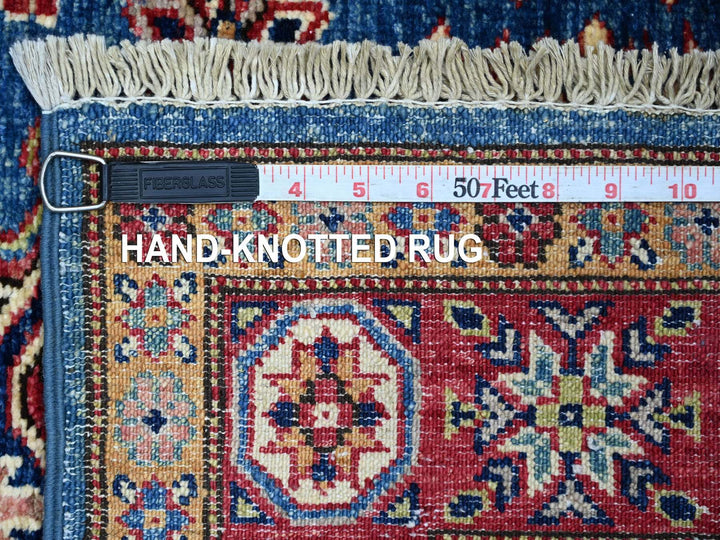2'10" x 4'0" New Hand Knotted Blue Wool Rectangle Oriental Rug - MOA10221468