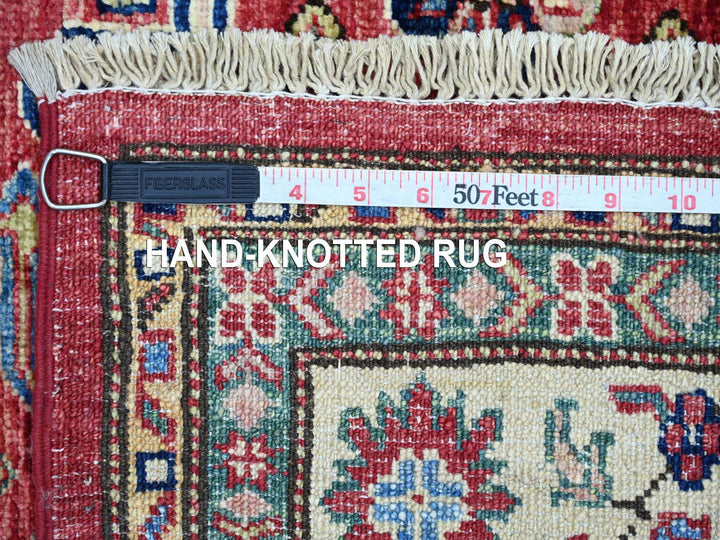 3'3" x 4'11" New Hand Knotted Red Wool Rectangle Oriental Rug - MOA10221469