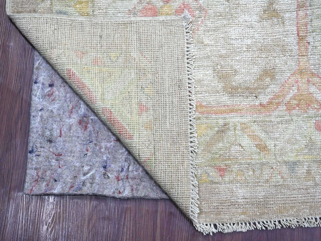 12'7" x 17'4" New Hand Knotted Brown Wool Rectangle Oriental Rug - MOA10221476