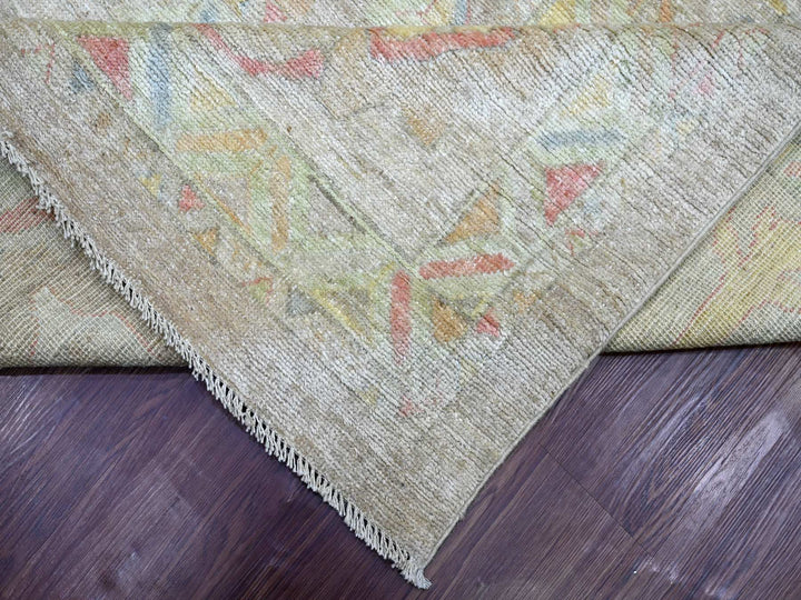 12'7" x 17'4" New Hand Knotted Brown Wool Rectangle Oriental Rug - MOA10221476