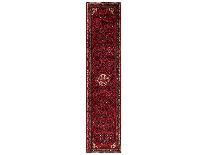 2'1" x 10'0" New Hand Knotted Red Wool Runner Oriental Rug - MOA1022147