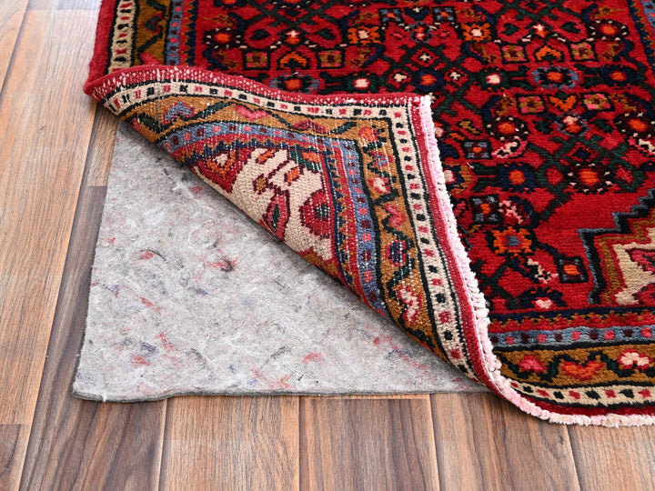 2'1" x 10'0" New Hand Knotted Red Wool Runner Oriental Rug - MOA1022147