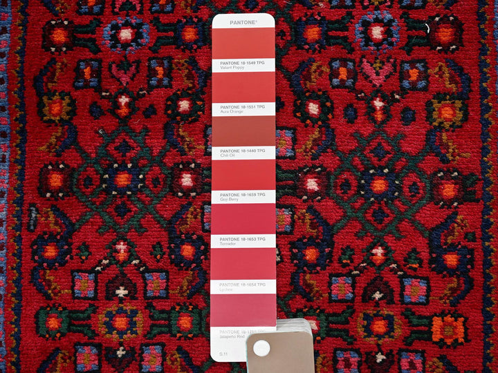 2'1" x 10'0" New Hand Knotted Red Wool Runner Oriental Rug - MOA1022147