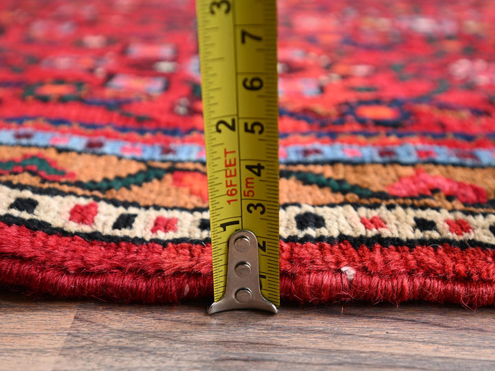 2'1" x 10'0" New Hand Knotted Red Wool Runner Oriental Rug - MOA1022147