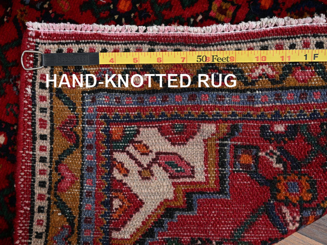 2'1" x 10'0" New Hand Knotted Red Wool Runner Oriental Rug - MOA1022147