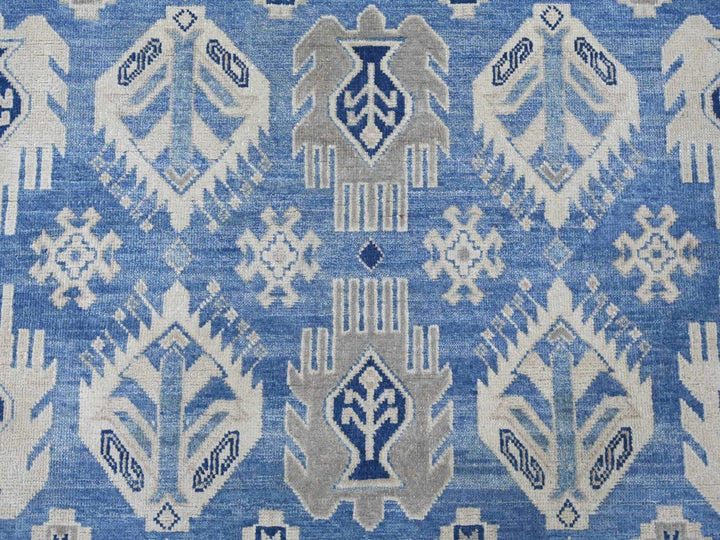 8'2" x 9'8" New Hand Knotted Black Wool Rectangle Oriental Rug - MOA10221486