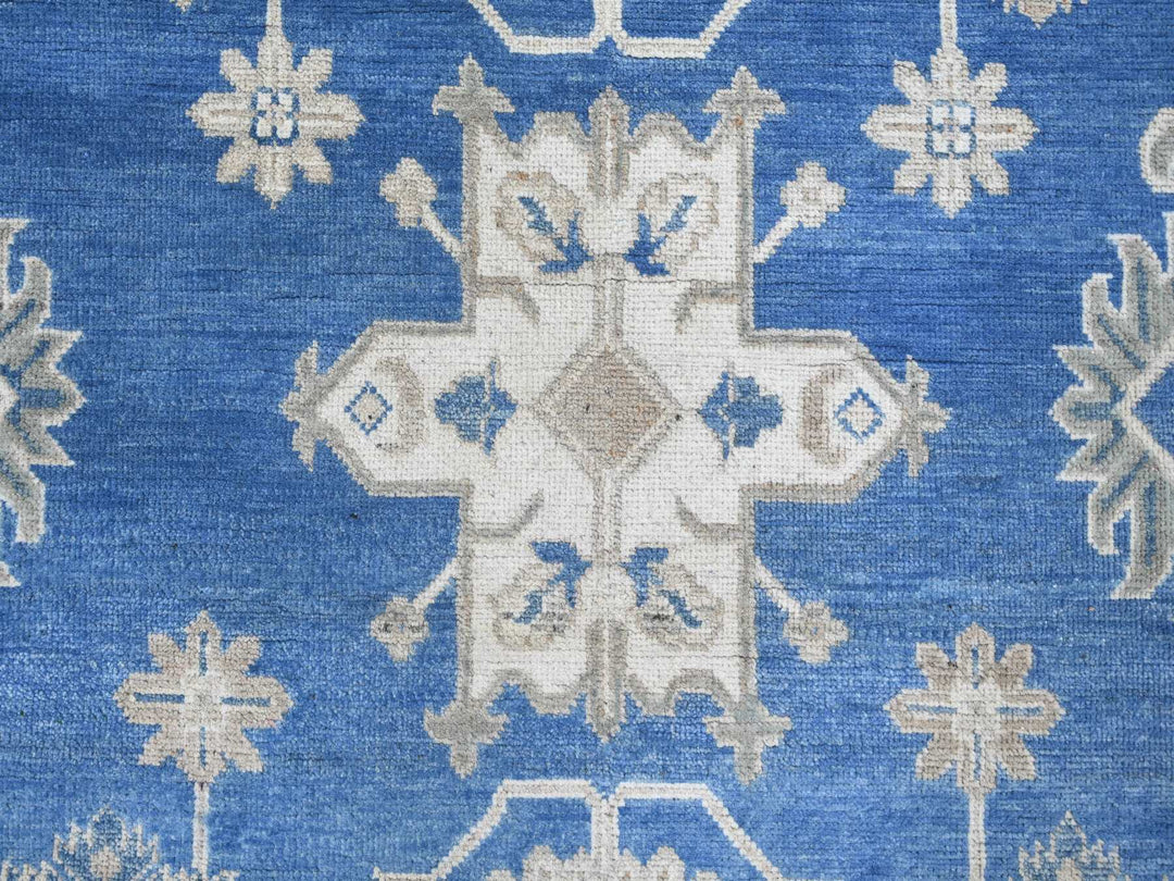 8'9" x 11'2" New Hand Knotted Blue Wool Rectangle Oriental Rug - MOA10221487