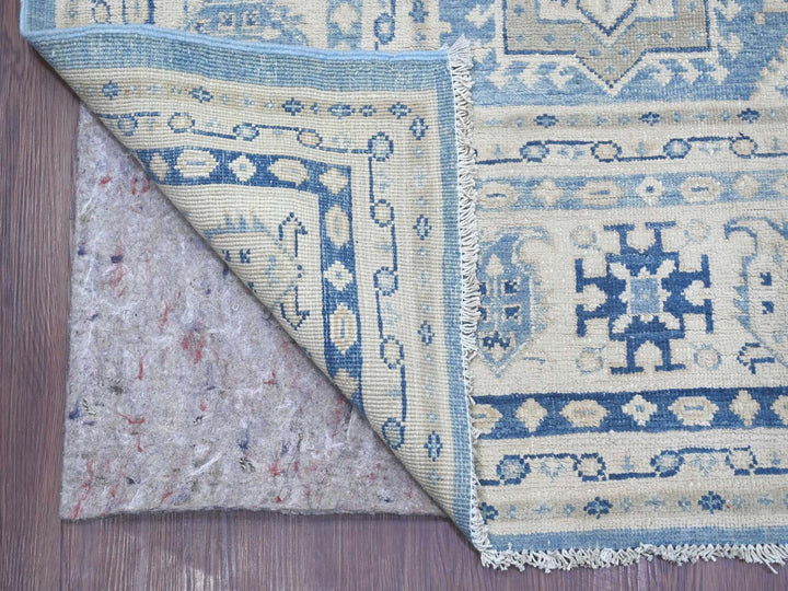 8'10" x 11'6" New Hand Knotted Blue Wool Rectangle Oriental Rug - MOA10221489