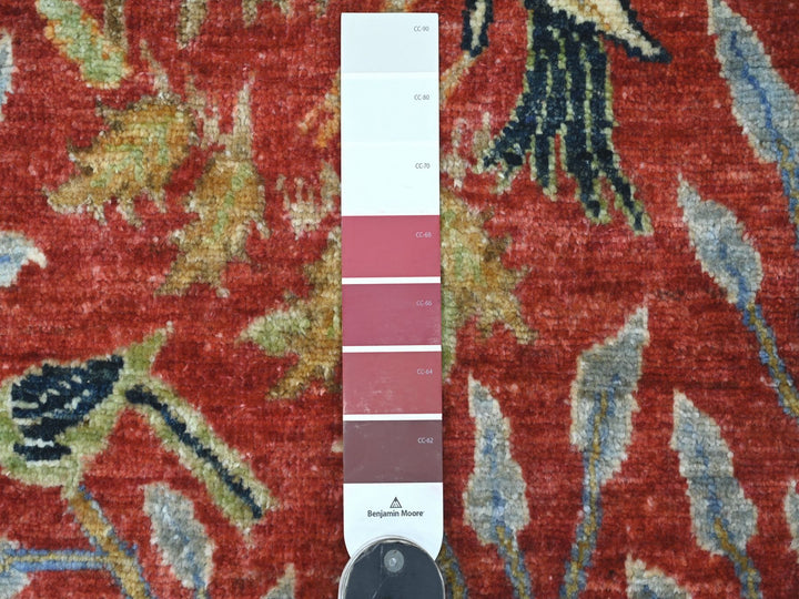 2'6" x 6'0" New Hand Knotted Red Wool Runner Oriental Rug - MOA10221491