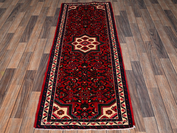 2'3" x 6'3" New Hand Knotted Red Wool Runner Oriental Rug - MOA1022149
