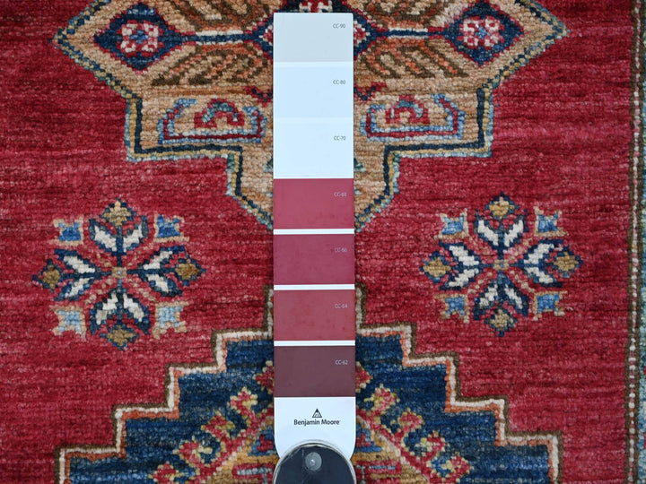 2'7" x 13'4" New Hand Knotted Red Wool Runner Oriental Rug - MOA10221500