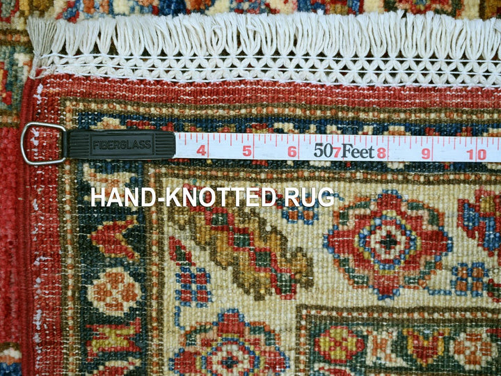 2'7" x 13'4" New Hand Knotted Red Wool Runner Oriental Rug - MOA10221500