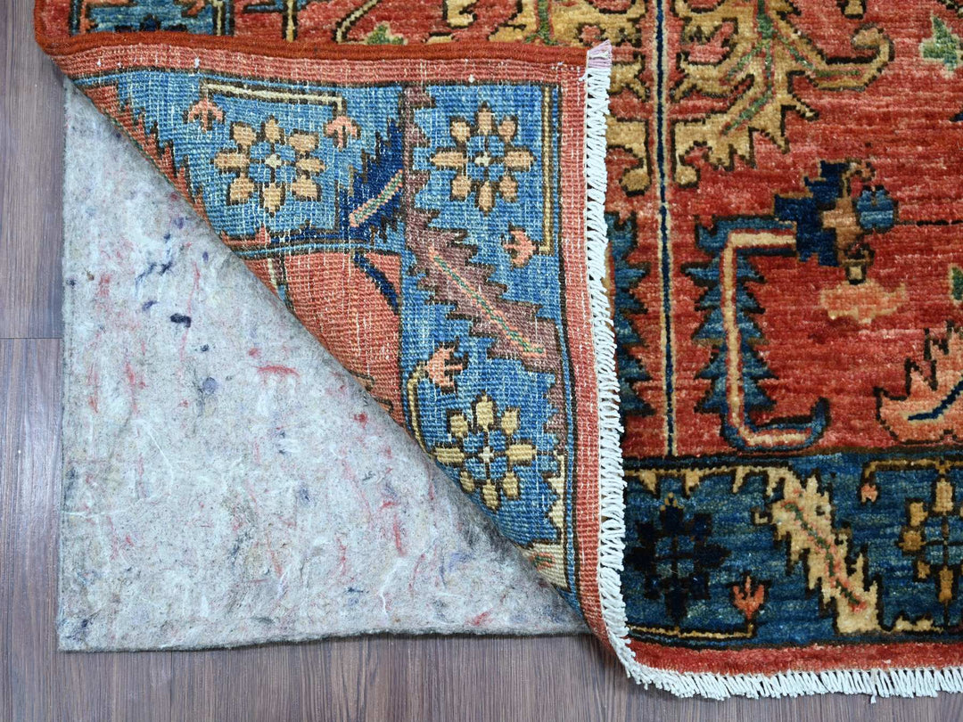 2'11" x 19'1" New Hand Knotted Red Wool Runner Oriental Rug - MOA10221501