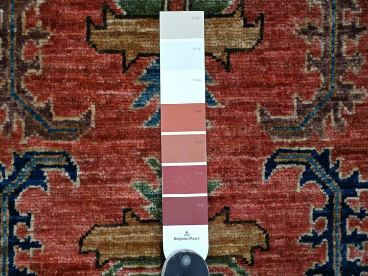 2'11" x 19'1" New Hand Knotted Red Wool Runner Oriental Rug - MOA10221501