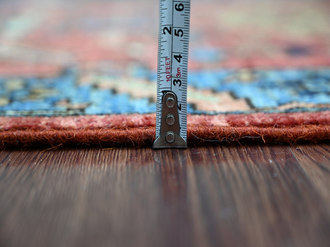 2'11" x 19'1" New Hand Knotted Red Wool Runner Oriental Rug - MOA10221501