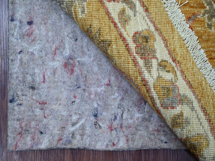 10'0" x 10'3" New Hand Knotted Brown Wool Round Oriental Rug - MOA10221509
