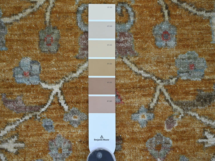 10'0" x 10'3" New Hand Knotted Brown Wool Round Oriental Rug - MOA10221509