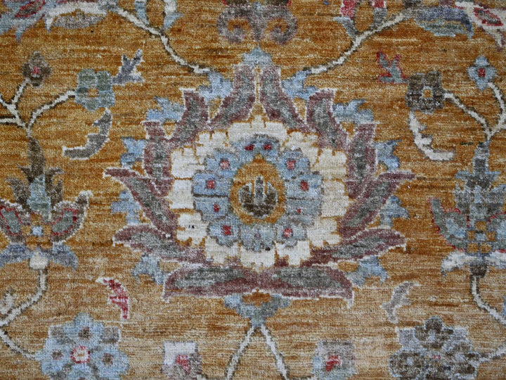 10'0" x 10'3" New Hand Knotted Brown Wool Round Oriental Rug - MOA10221509