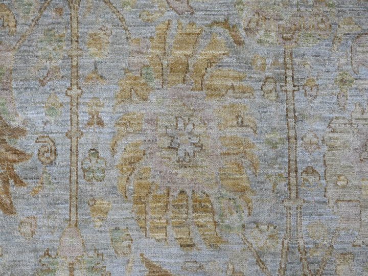 10'0" x 10'4" New Hand Knotted Grey Wool Round Oriental Rug - MOA10221510