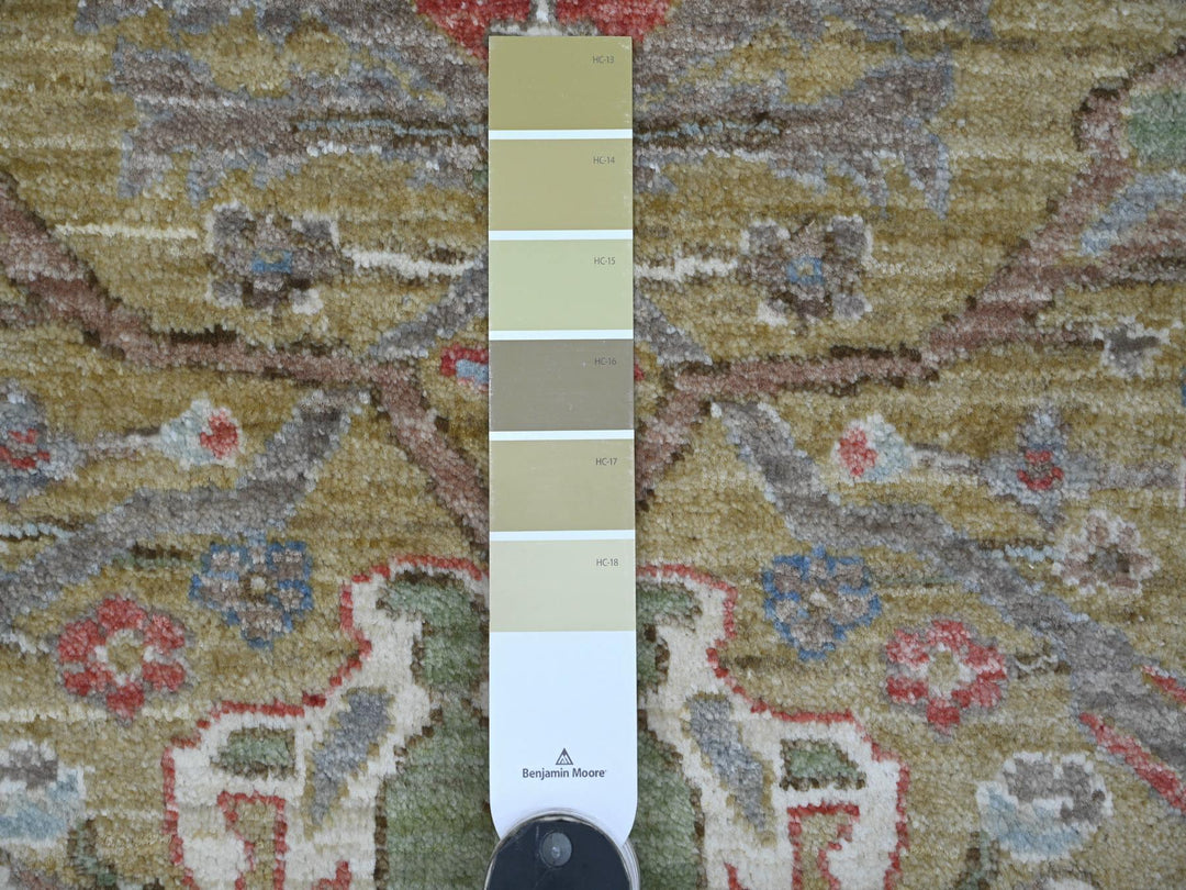 8'2" x 8'3" New Hand Knotted Green Wool Round Oriental Rug - MOA10221514