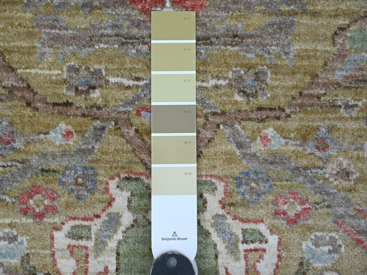 8'2" x 8'3" New Hand Knotted Green Wool Round Oriental Rug - MOA10221514