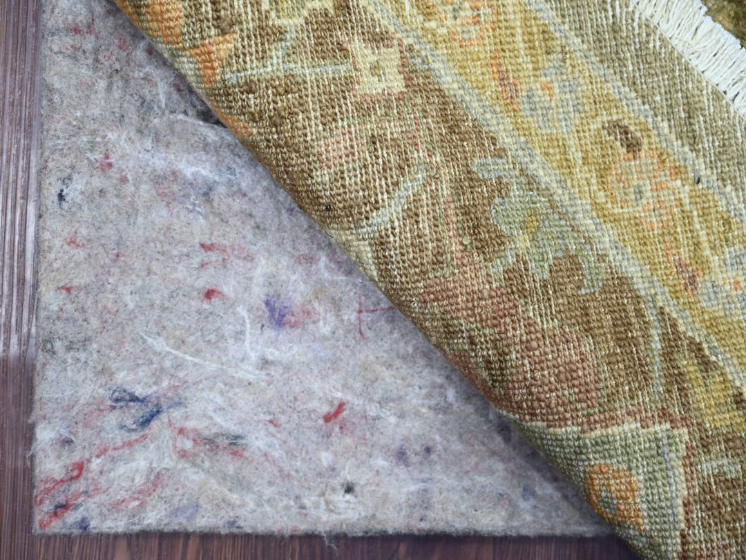 8'1" x 8'4" New Hand Knotted Green Wool Round Oriental Rug - MOA10221517