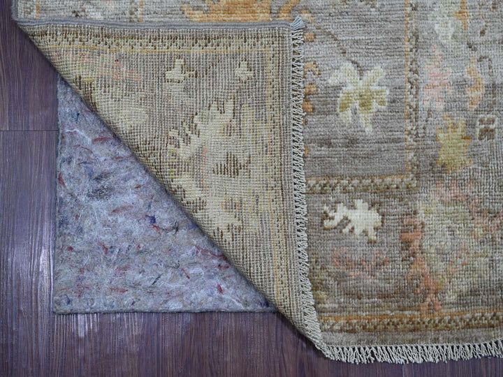 2'6" x 15'10" New Hand Knotted Brown Wool Runner Oriental Rug - MOA10221520