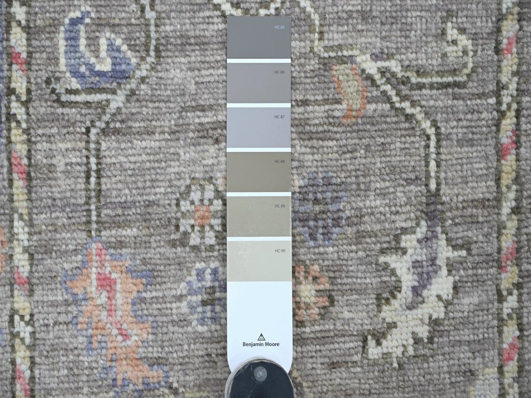 2'8" x 13'8" New Hand Knotted Brown Wool Runner Oriental Rug - MOA10221522