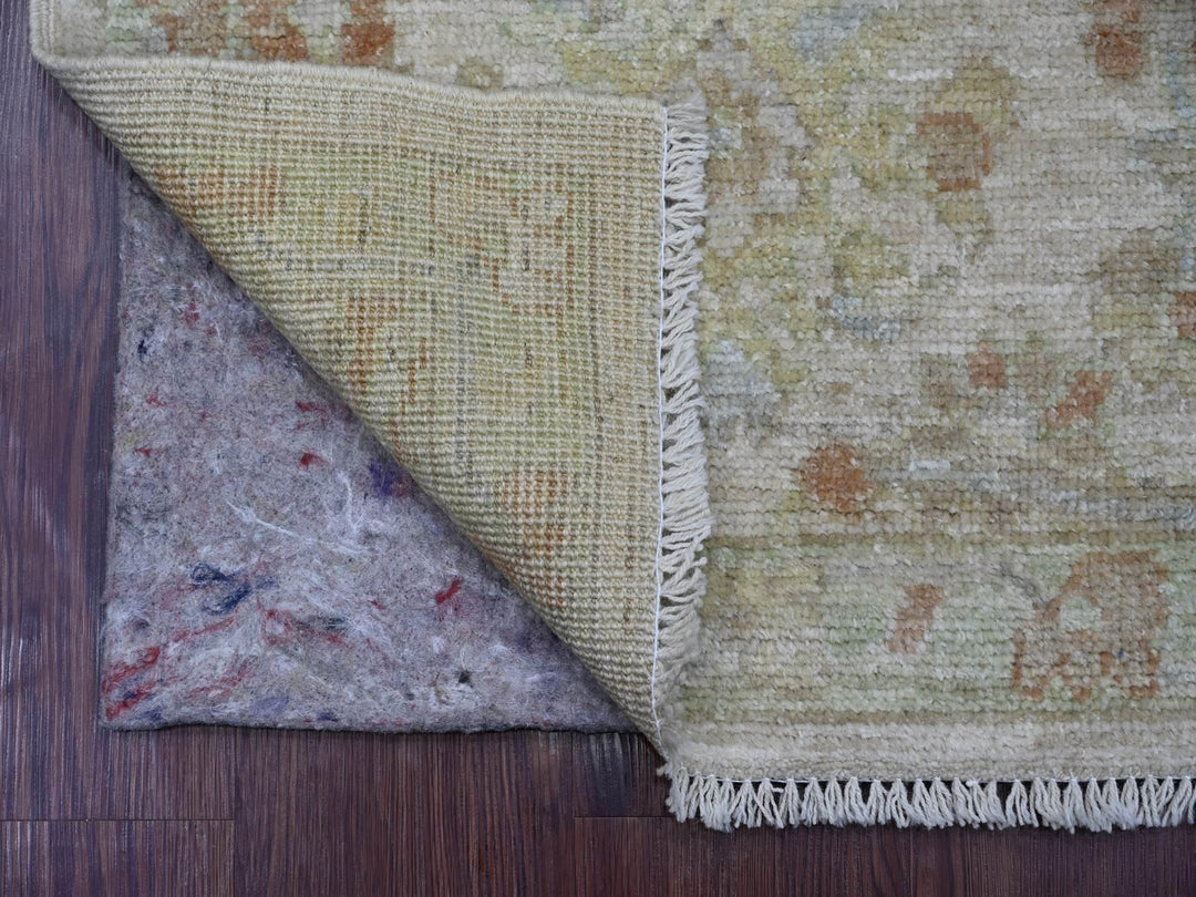 2'1" x 2'11" New Hand Knotted Grey Wool Rectangle Oriental Rug - MOA10221526