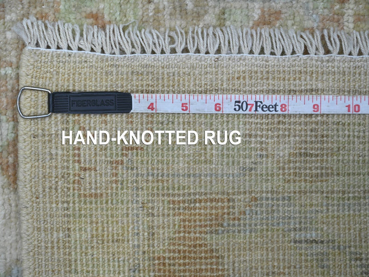 2'1" x 2'11" New Hand Knotted Grey Wool Rectangle Oriental Rug - MOA10221526