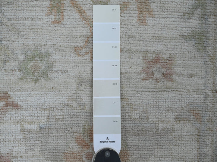 2'8" x 7'7" New Hand Knotted Ivory Wool Runner Oriental Rug - MOA10221530