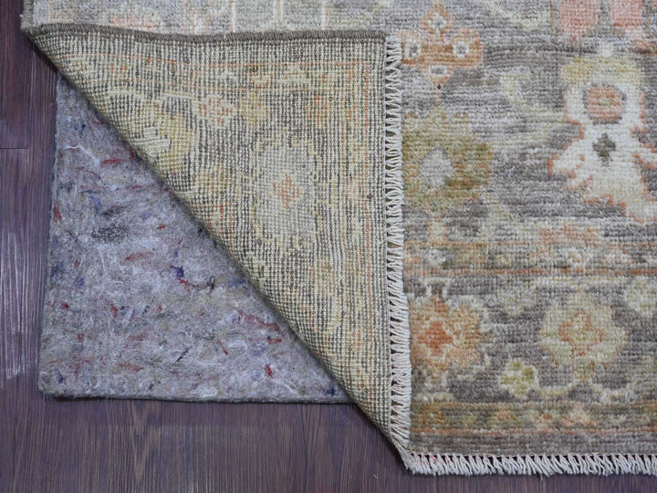 3'0" x 19'4" New Hand Knotted Brown Wool Runner Oriental Rug - MOA10221532