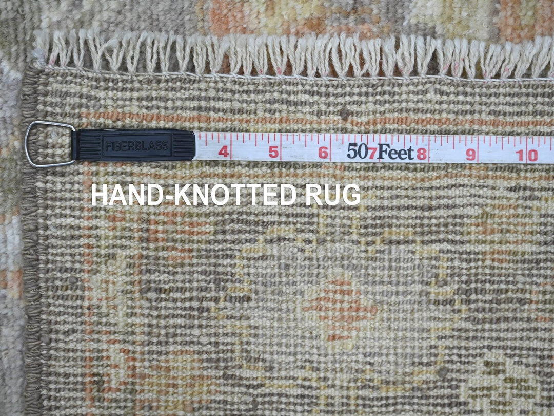 3'0" x 19'4" New Hand Knotted Brown Wool Runner Oriental Rug - MOA10221532