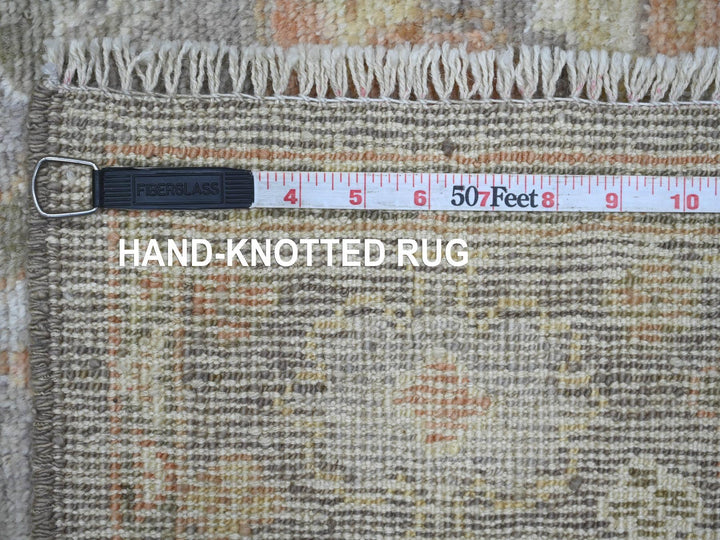 3'0" x 19'4" New Hand Knotted Brown Wool Runner Oriental Rug - MOA10221532