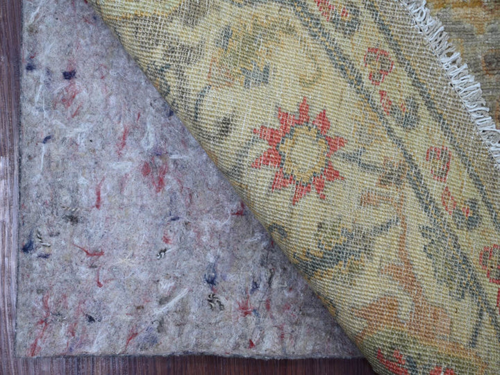 6'0" x 6'1" New Hand Knotted Grey Wool Round Oriental Rug - MOA10221541