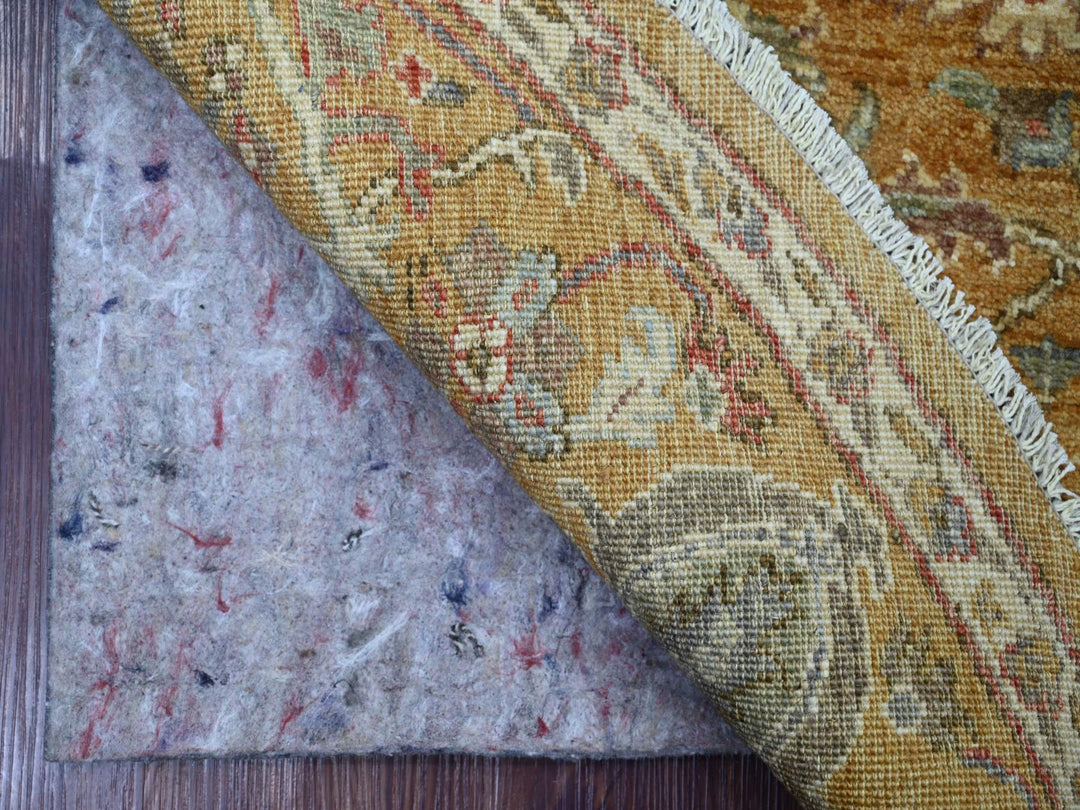 6'0" x 6'1" New Hand Knotted Brown Wool Round Oriental Rug - MOA10221542