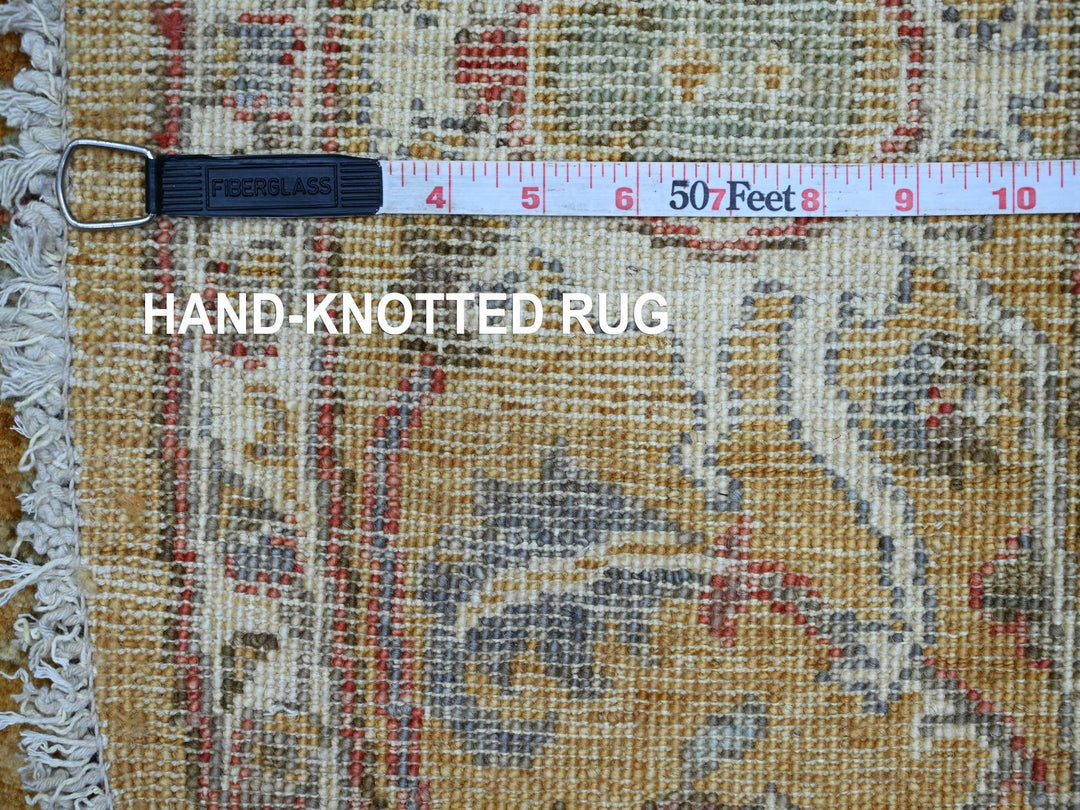 6'0" x 6'1" New Hand Knotted Brown Wool Round Oriental Rug - MOA10221542