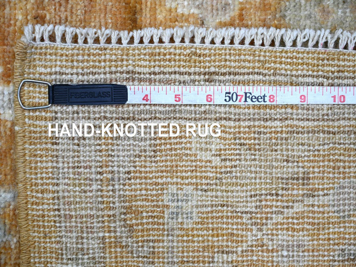 4'0" x 19'8" New Hand Knotted Brown Wool Runner Oriental Rug - MOA10221545
