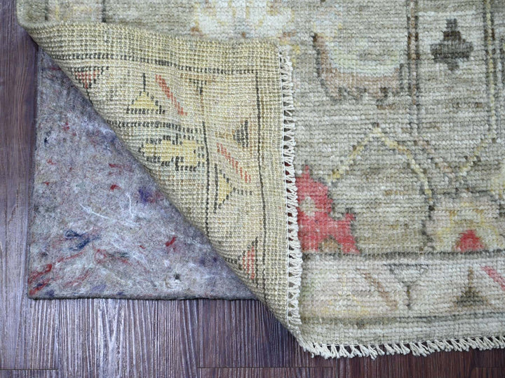3'3" x 5'2" New Hand Knotted Grey Wool Rectangle Oriental Rug - MOA10221555