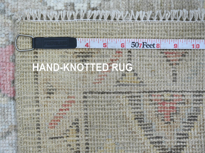 3'3" x 5'2" New Hand Knotted Grey Wool Rectangle Oriental Rug - MOA10221555