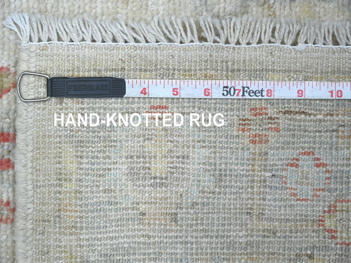 3'1" x 5'0" New Hand Knotted Grey Wool Rectangle Oriental Rug - MOA10221557