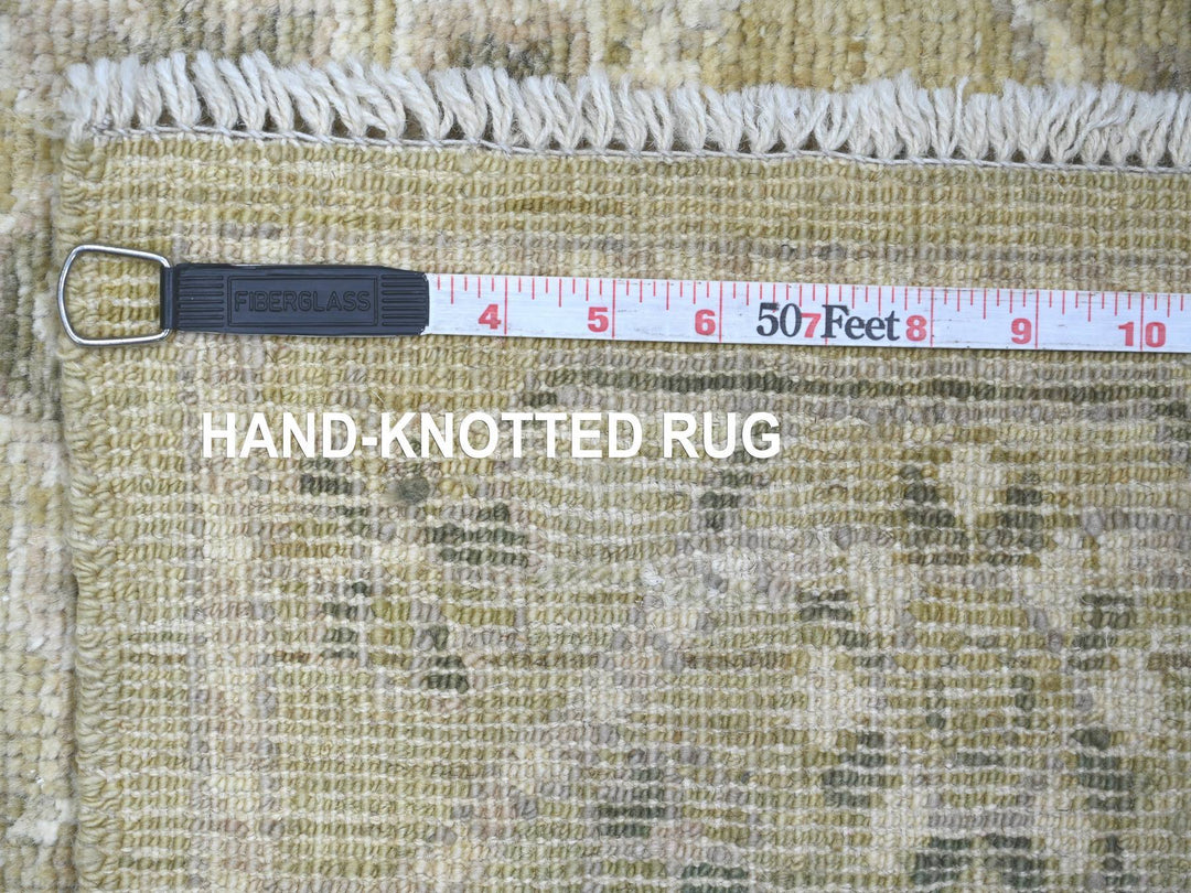 3'0" x 4'10" New Hand Knotted Green Wool Rectangle Oriental Rug - MOA10221558