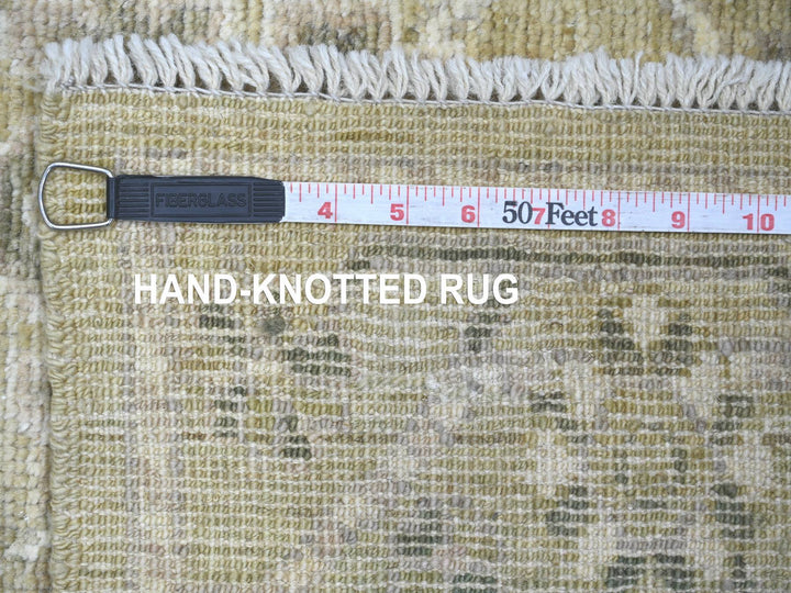 3'0" x 4'10" New Hand Knotted Green Wool Rectangle Oriental Rug - MOA10221558