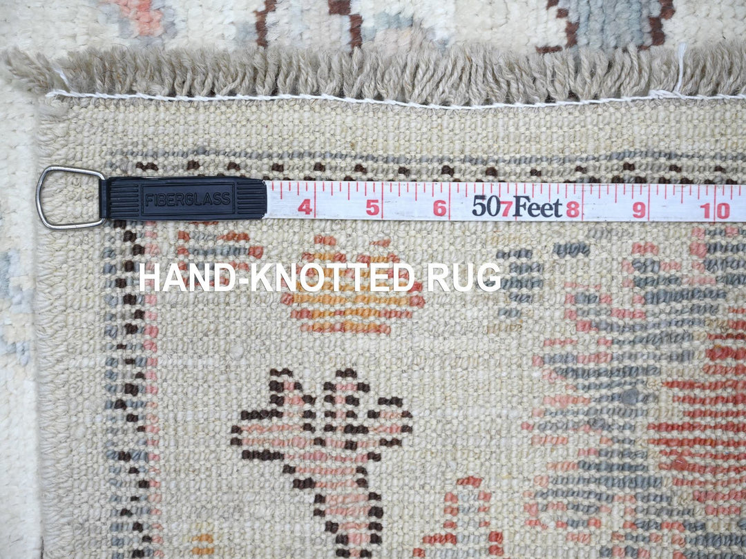 3'0" x 4'9" New Hand Knotted Ivory Wool Rectangle Oriental Rug - MOA10221559