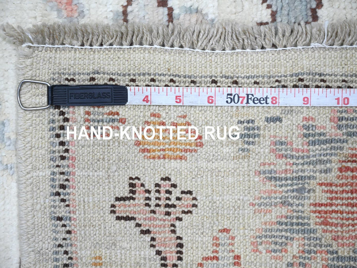 3'0" x 4'9" New Hand Knotted Ivory Wool Rectangle Oriental Rug - MOA10221559
