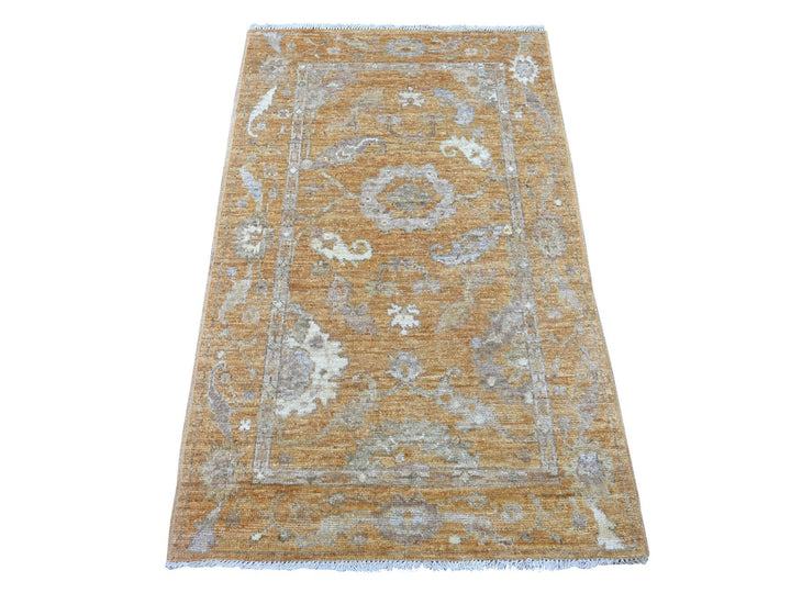 3'1" x 4'11" New Hand Knotted Brown Wool Rectangle Oriental Rug - MOA10221560
