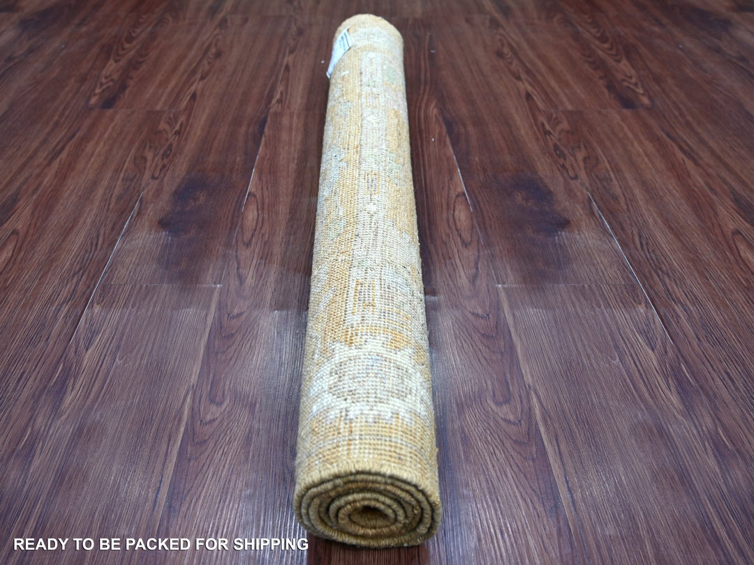 3'1" x 4'11" New Hand Knotted Brown Wool Rectangle Oriental Rug - MOA10221560