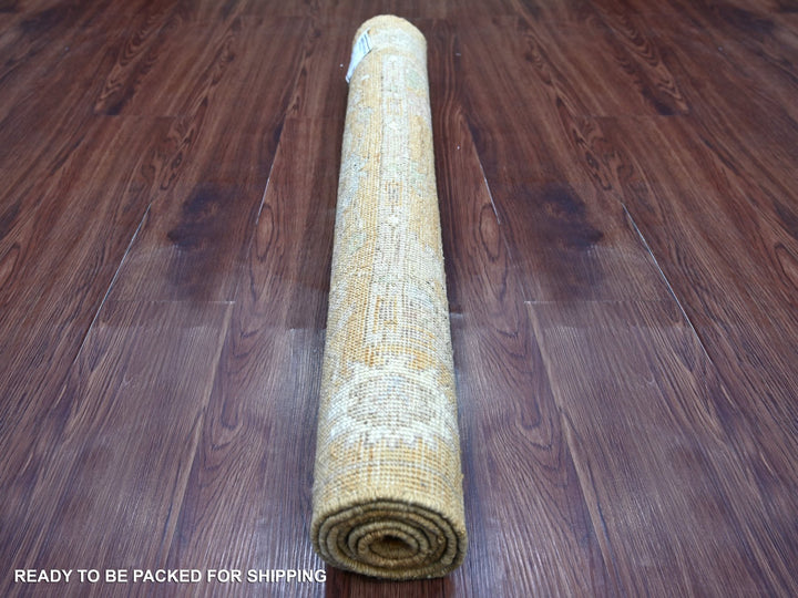 3'1" x 4'11" New Hand Knotted Brown Wool Rectangle Oriental Rug - MOA10221560