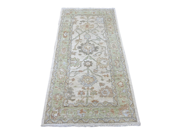 3'0" x 6'1" New Hand Knotted Grey Wool Rectangle Oriental Rug - MOA10221561